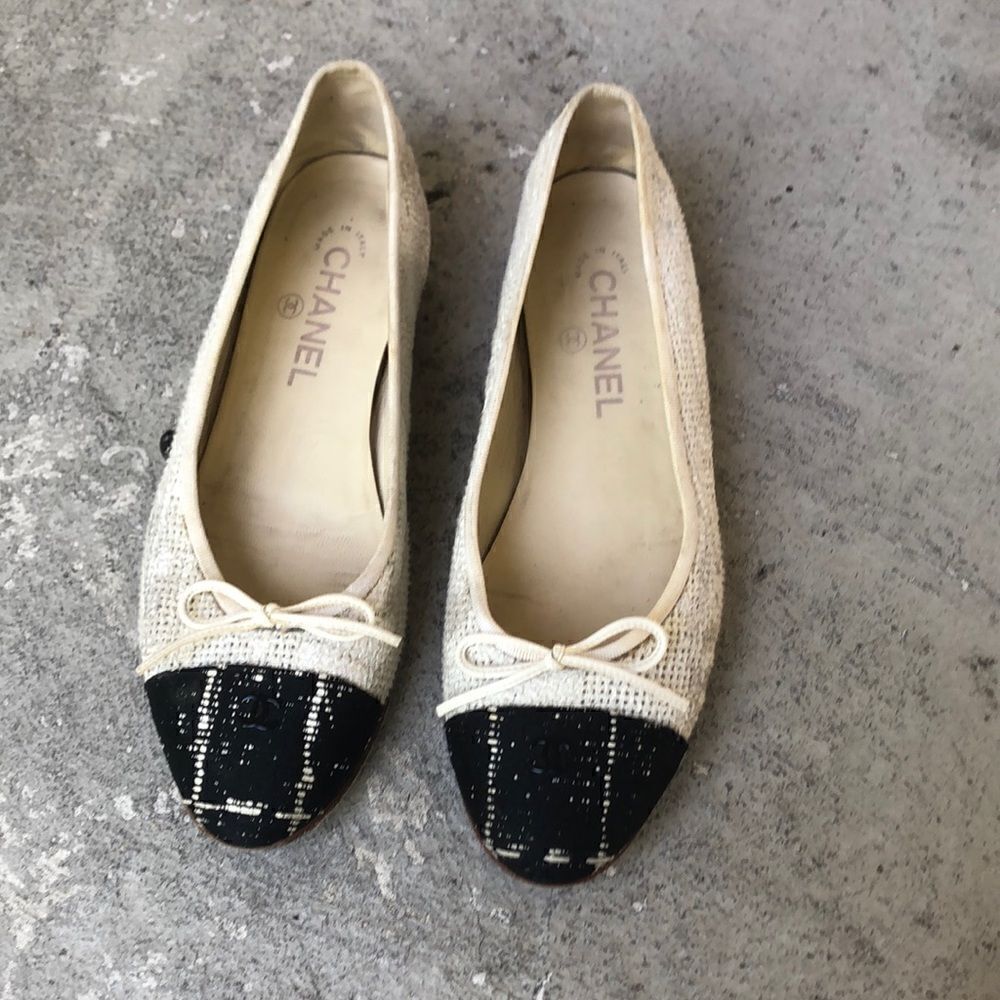 Chanel Fabric ballet flats